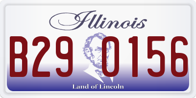IL license plate B290156