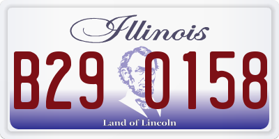 IL license plate B290158