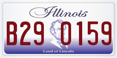 IL license plate B290159