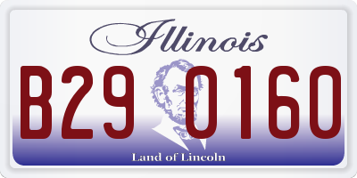 IL license plate B290160
