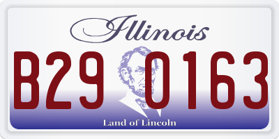 IL license plate B290163
