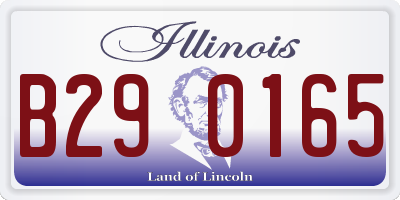 IL license plate B290165