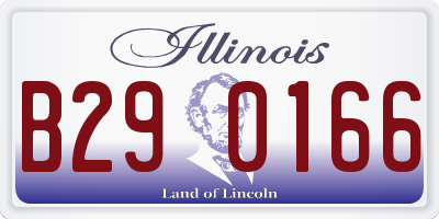IL license plate B290166