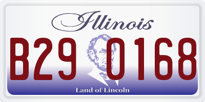 IL license plate B290168