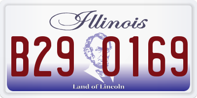 IL license plate B290169