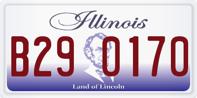 IL license plate B290170