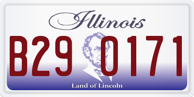 IL license plate B290171