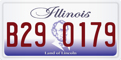 IL license plate B290179