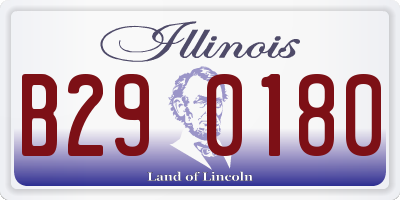 IL license plate B290180
