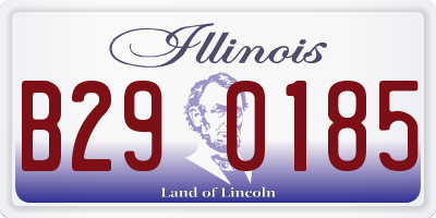 IL license plate B290185