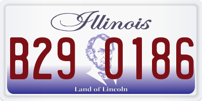 IL license plate B290186