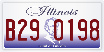 IL license plate B290198