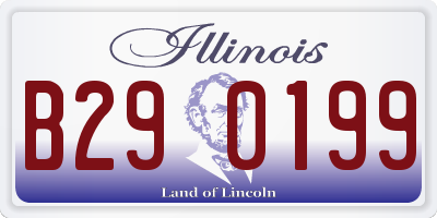 IL license plate B290199
