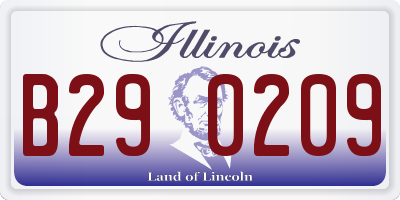 IL license plate B290209