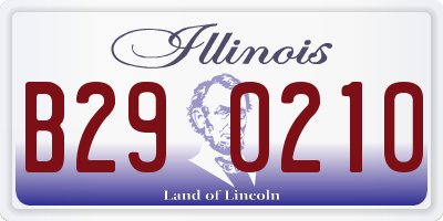 IL license plate B290210