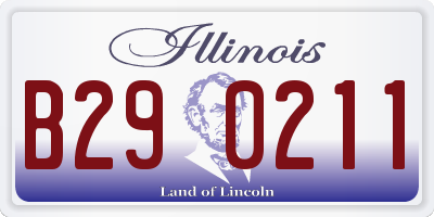 IL license plate B290211