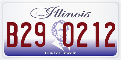 IL license plate B290212