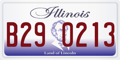 IL license plate B290213