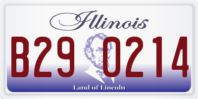 IL license plate B290214