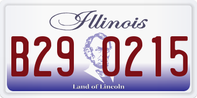 IL license plate B290215
