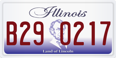 IL license plate B290217