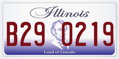 IL license plate B290219