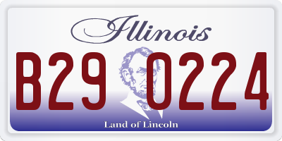 IL license plate B290224