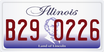 IL license plate B290226