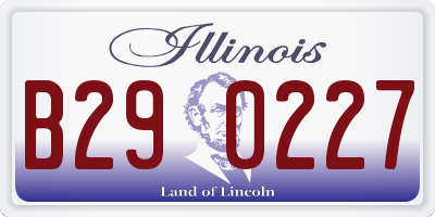 IL license plate B290227