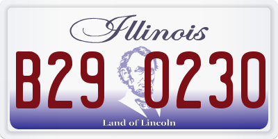 IL license plate B290230