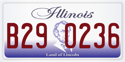 IL license plate B290236