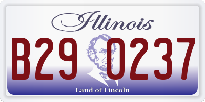 IL license plate B290237