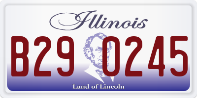 IL license plate B290245