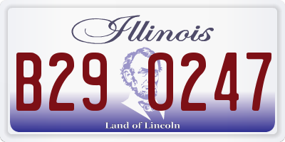 IL license plate B290247