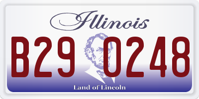 IL license plate B290248