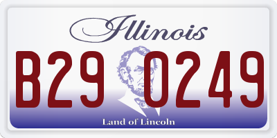 IL license plate B290249