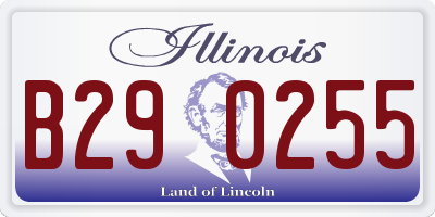 IL license plate B290255