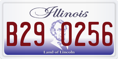 IL license plate B290256