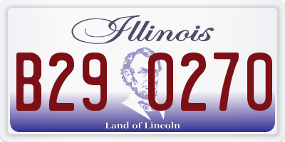 IL license plate B290270