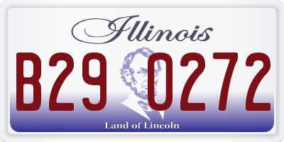 IL license plate B290272