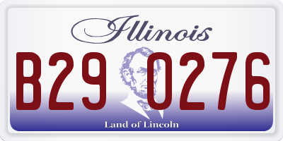IL license plate B290276