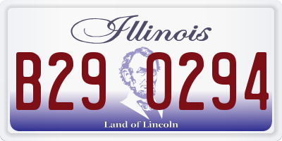 IL license plate B290294
