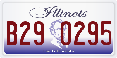 IL license plate B290295