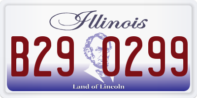 IL license plate B290299