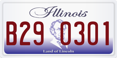IL license plate B290301