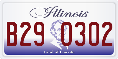 IL license plate B290302