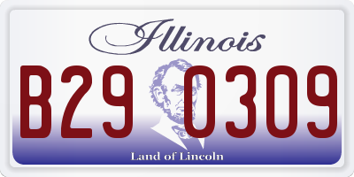 IL license plate B290309