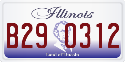 IL license plate B290312