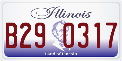 IL license plate B290317