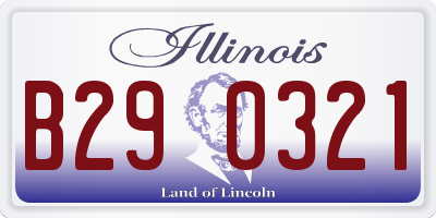 IL license plate B290321